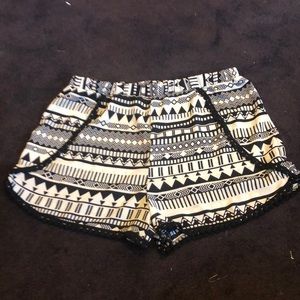 Soft, Elastic Waist, Tribal Print Shorts